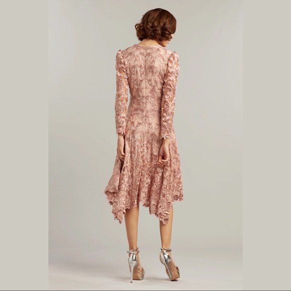 TADASHI SHOJI - EVOTA HANDKERCHIEF HEM DRESS - Picture 2 of 4